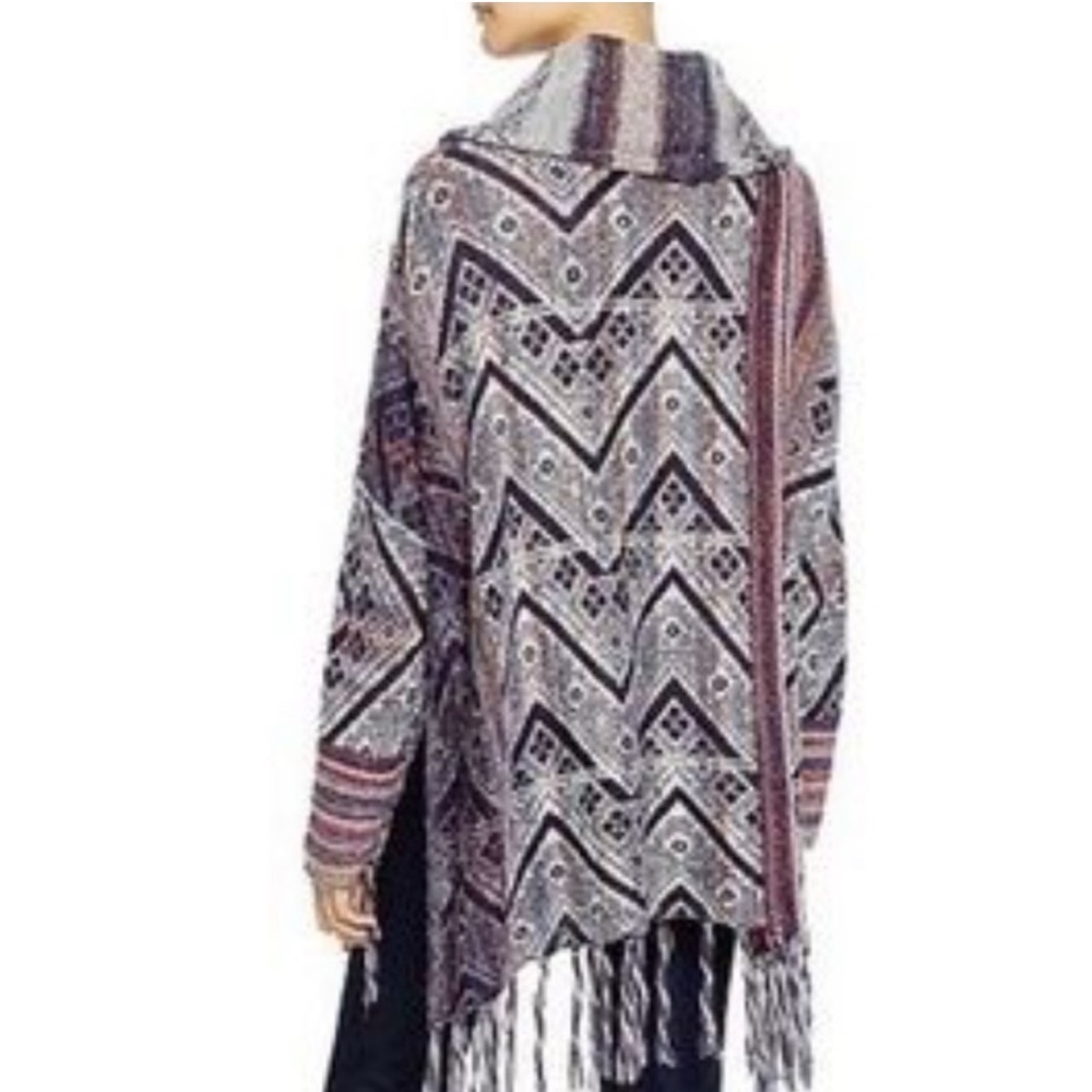 Free People Be The One Turtleneck Poncho Sweater - Picture 2 of 5